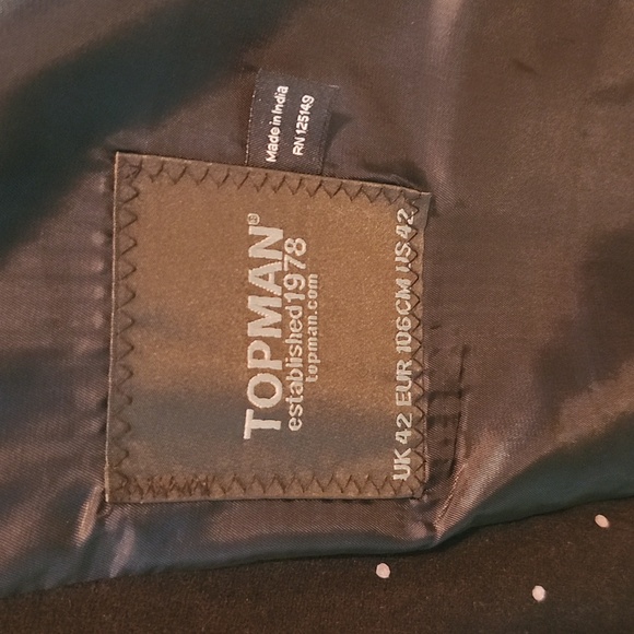 Topman Black Polkadot Sportcoat - Picture 3 of 7